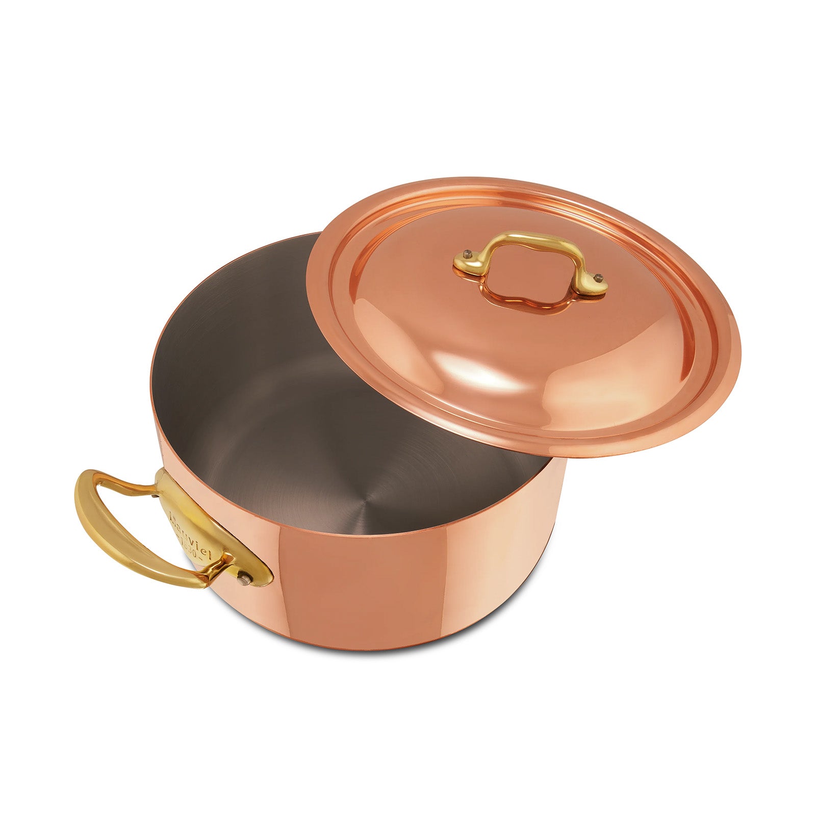 Mauviel M'Heritage 150 B Copper & Stainless Steel Stewpan With Lid, 0.9-Quart