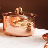 Mauviel M'Heritage 150 B Copper & Stainless Steel Stewpan With Lid, 5.5-Quart