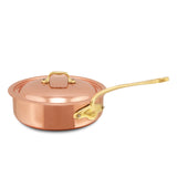 Mauviel M'Heritage 150 B Copper & Stainless Steel Sauté Pan With Lid, 1.9-Quart