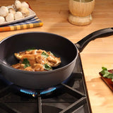 Swiss Diamond HD Nonstick 3.8 qt Saute Pan with Glass Lid, Induction