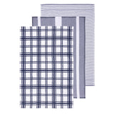 MU Kitchen Terry Kitchen Towel, Set of 3, Ink Blue