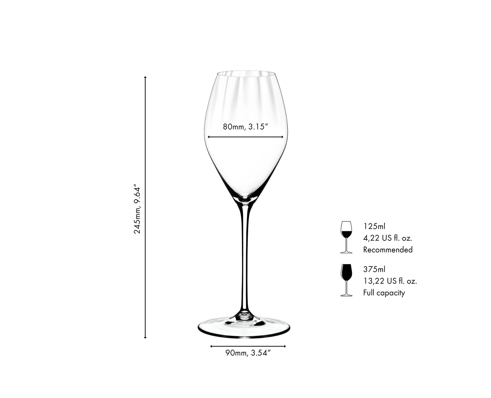 Riedel Performance Champagne Wine Glass, Set of 2