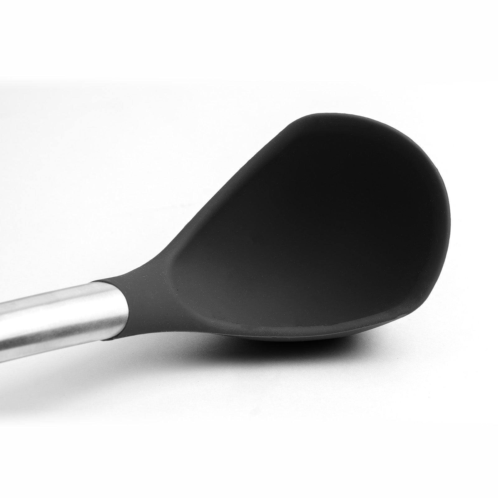 Cuisipro Silicone & Stainless Steel 12.25-Inch Ladle, Black