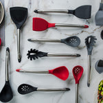 Cuisipro Silicone & Stainless Steel 12.5-Inch Turner, Gray