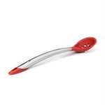 Cuisipro Silicone & Stainless Steel Slotted Spoon, Red
