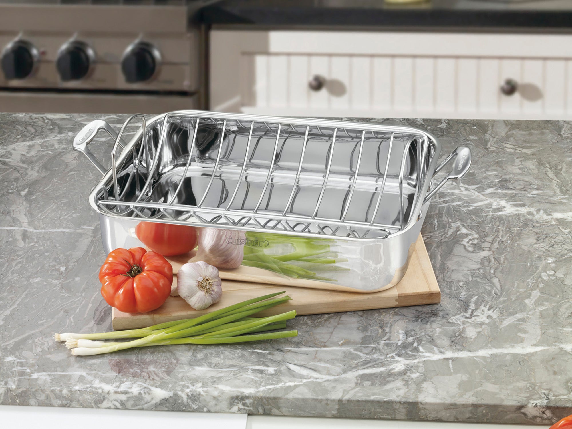 Cuisinart Chef's Classic Stainless 16" Rectangular Roaster w/Rack