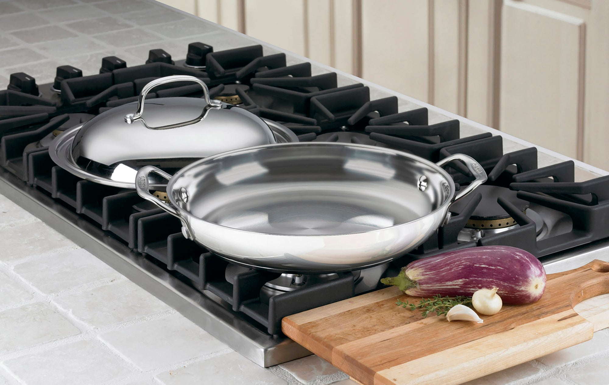 Cuisinart Chef's Classic Stainless 12" Everyday Pan w/Medium Dome Cover