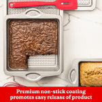 Betty Crocker Carbon Steel 12.5 x 10 x 2 Inch Square Cake Pan