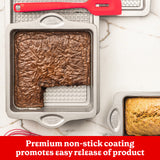 Betty Crocker Carbon Steel 12.5 x 10 x 2 Inch Square Cake Pan