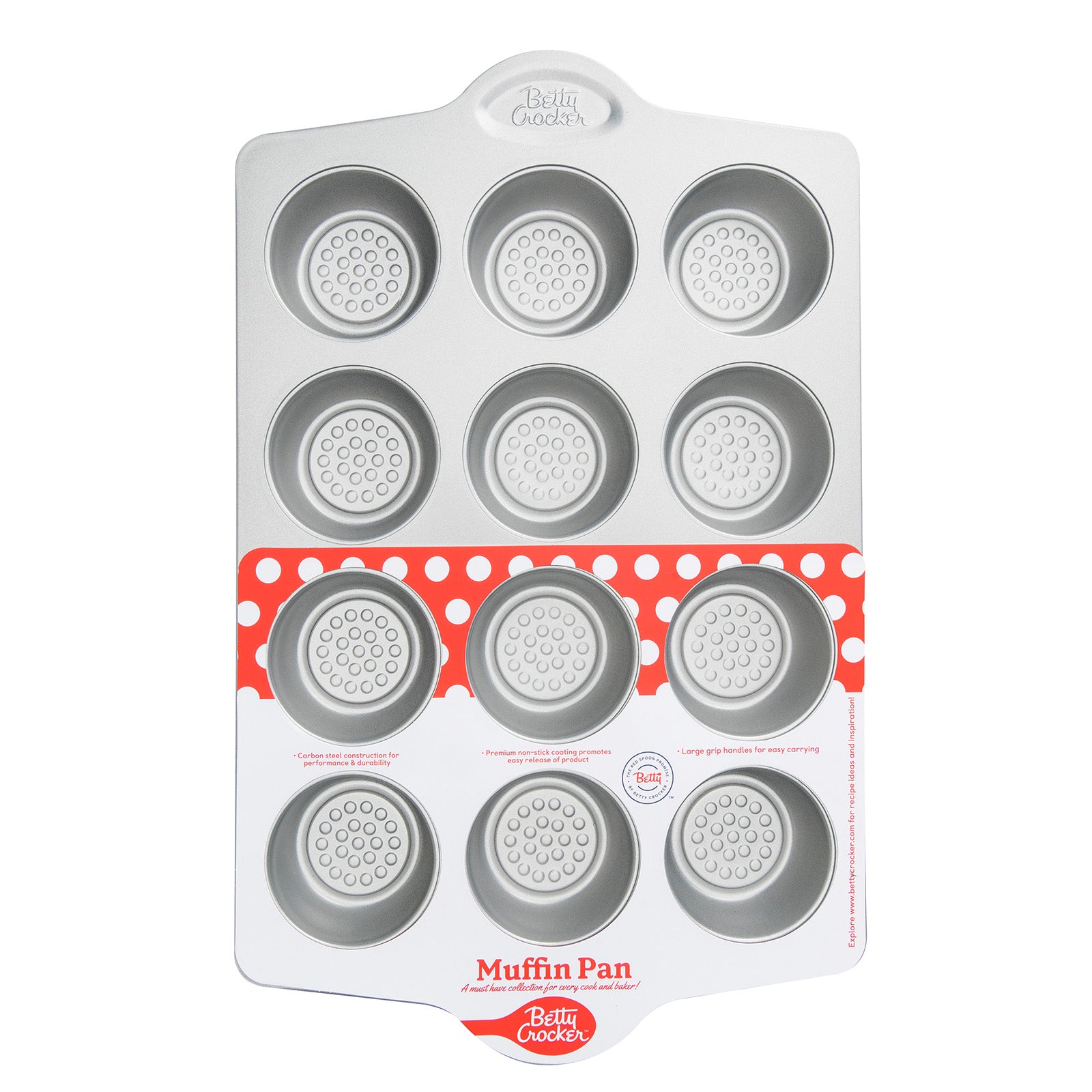 Betty Crocker Carbon Steel 12 Cup Muffin Pan