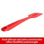 Betty Crocker Silicone 12 Inch Slotted Spatula, Red
