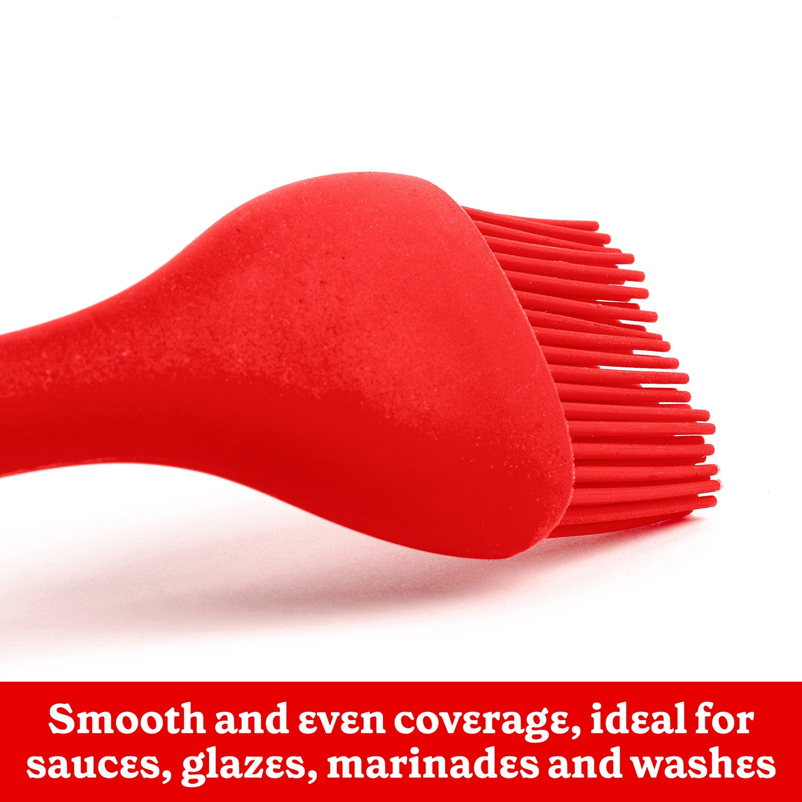 Betty Crocker Silicone 11 Inch Brush, Red