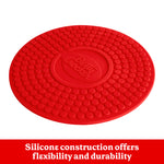 Betty Crocker Silicone 7 x 7 Inch Trivet, Red