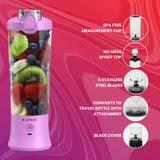 Blendi X 24 oz BPA-Free Rechargable Portable Blender, Purple