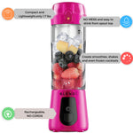 Blendi Pro Plus Premium Cordless Portable 17.5oz Rechargeable Blender, Hot Pink