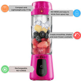 Blendi Pro Plus Premium Cordless Portable 17.5oz Rechargeable Blender, Hot Pink