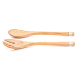 Berard France Olive Wood Handcrafted 2 Piece Salad Server Set