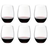 Riedel O Cabernet / Merlot Wine Tumbler, Set of 6 in Gift Box, Clear