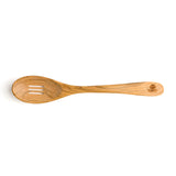 Berard Handcrafted Olive Wood 12 Inch Slotted Spoon