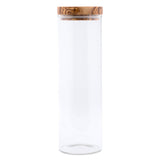 Berard Glass Storage Jar With Olive Wood Lid, 50-ounce