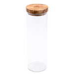 Berard Glass Storage Jar With Olive Wood Lid, 50-ounce