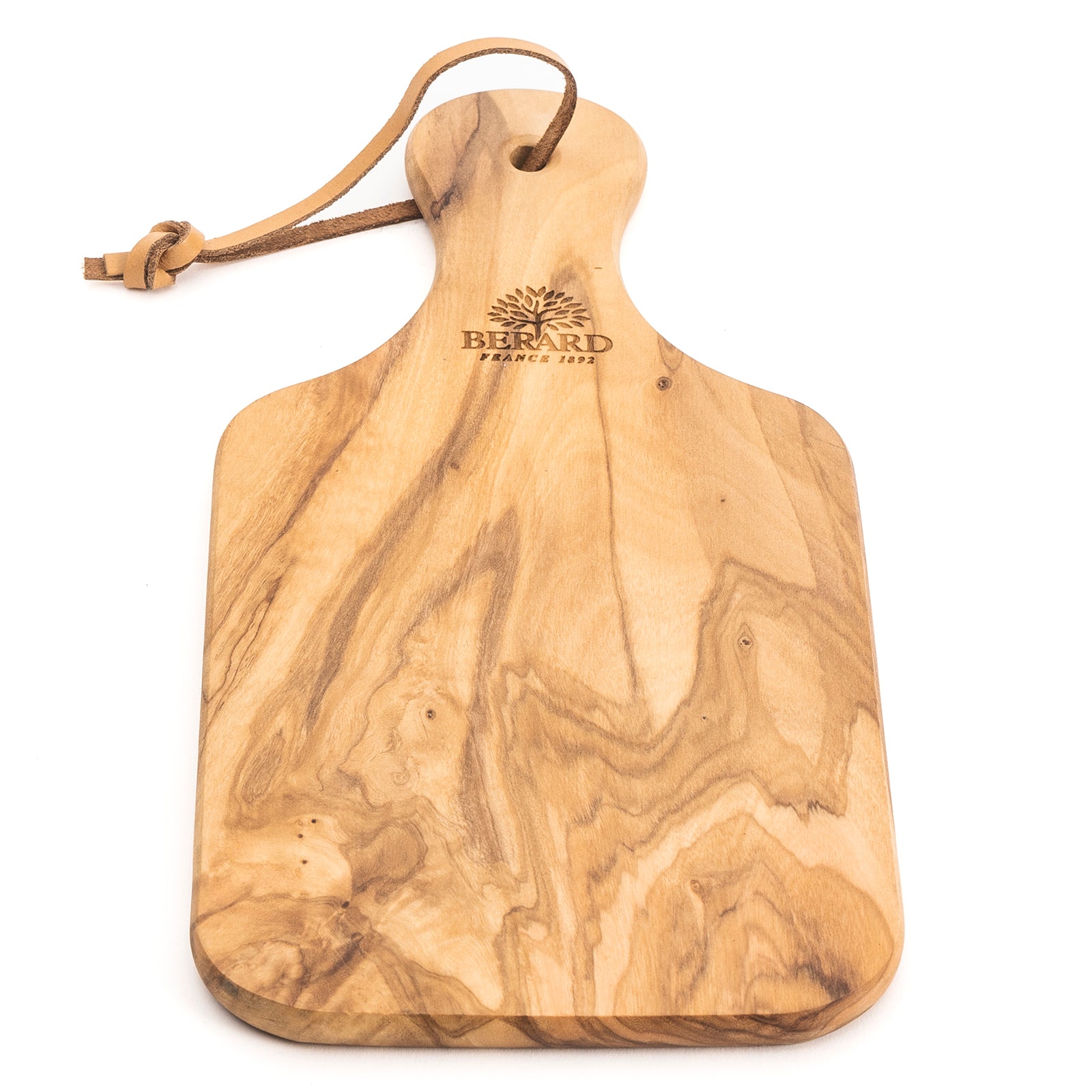 Berard Olivewood Handcrafted 8-Inch Cutting Board with Handle