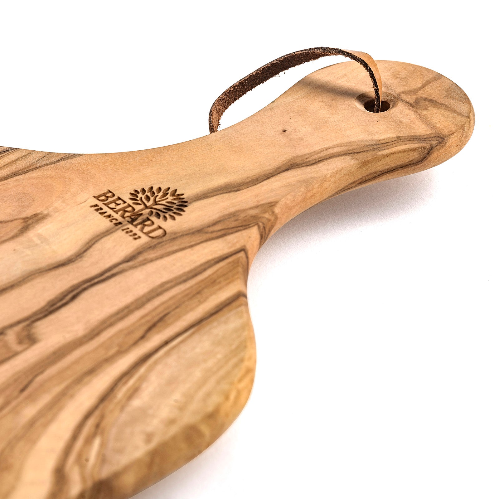 Berard Olivewood Handcrafted 11-Inch Cutting Board with Handle