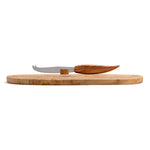 Berard Olive Wood Cheese Board & Knife Set, 13-Inch x 7-Inch