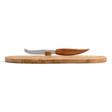 Berard Olive Wood Cheese Board & Knife Set, 13-Inch x 7-Inch
