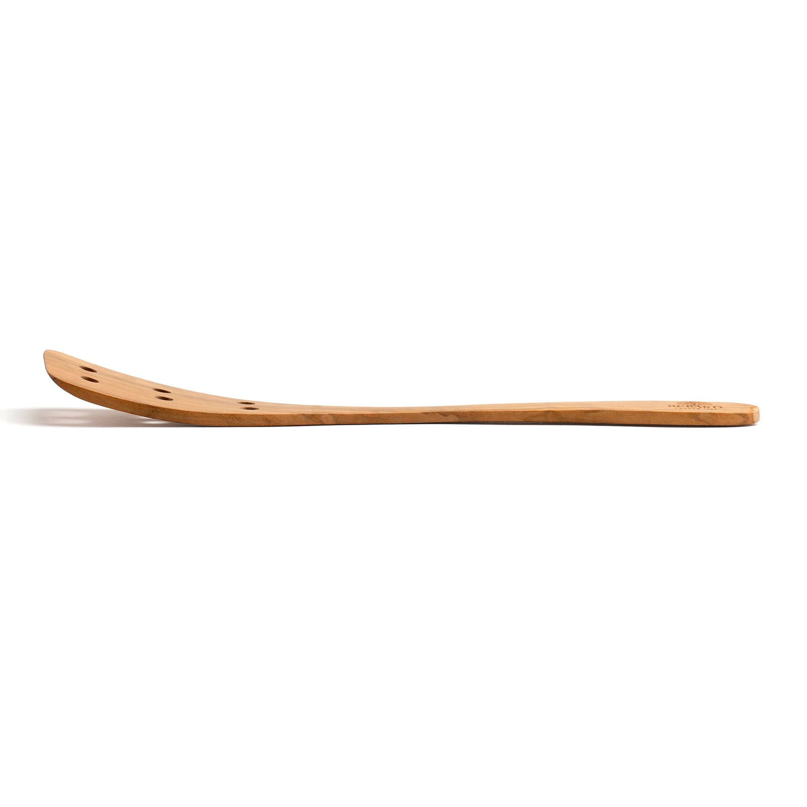 Berard Handcrafted Olive Wood 13 Inch Curved Slotted Spatula