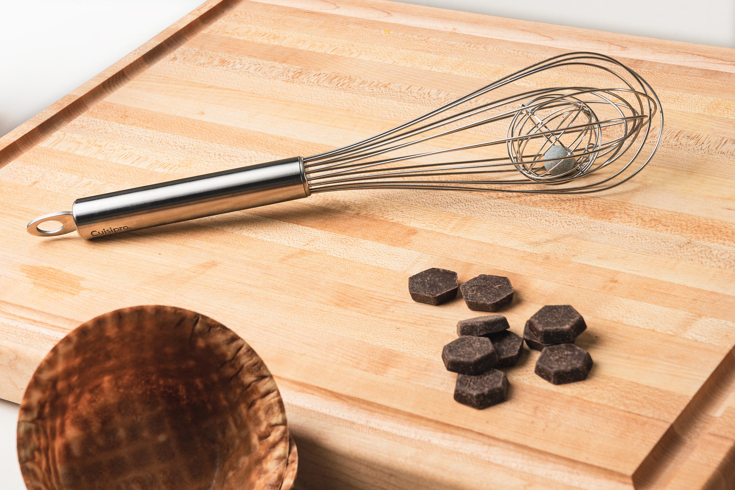 Cuisipro 12 Inch Duo Whisk Stainless Steel Ball Whisk Solid Handle