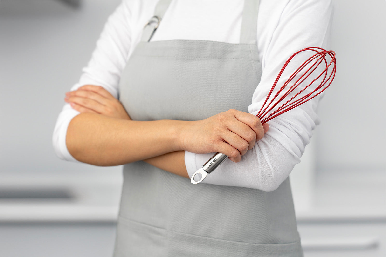 Cuisipro 12 Inch Silicone Balloon Whisk, Red