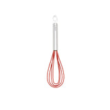 Cuisipro 8-Inch Silicone Flat Whisk, Red