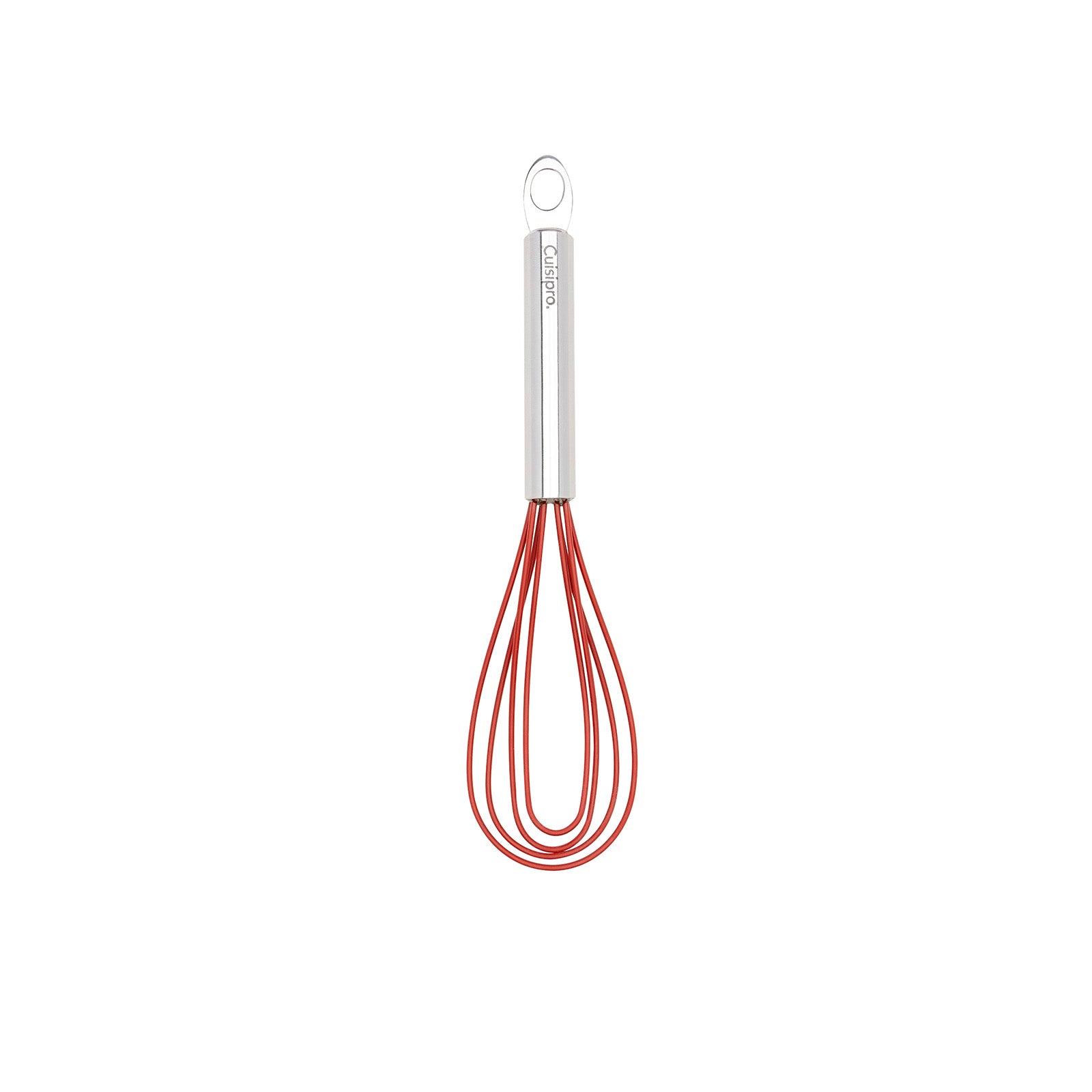 Cuisipro 8-Inch Silicone Flat Whisk, Red