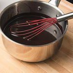 Cuisipro 8-Inch Silicone Flat Whisk, Red