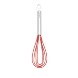 Cuisipro 8-Inch Silicone Flat Whisk, Red