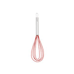 Cuisipro 10 Inch Silicone Flat Whisk, Red
