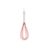 Cuisipro 10 Inch Silicone Flat Whisk, Red