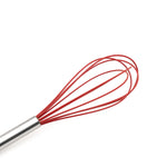 Cuisipro 10-Inch Silicone Egg Whisk, Red