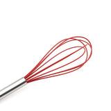 Cuisipro 10-Inch Silicone Egg Whisk, Red