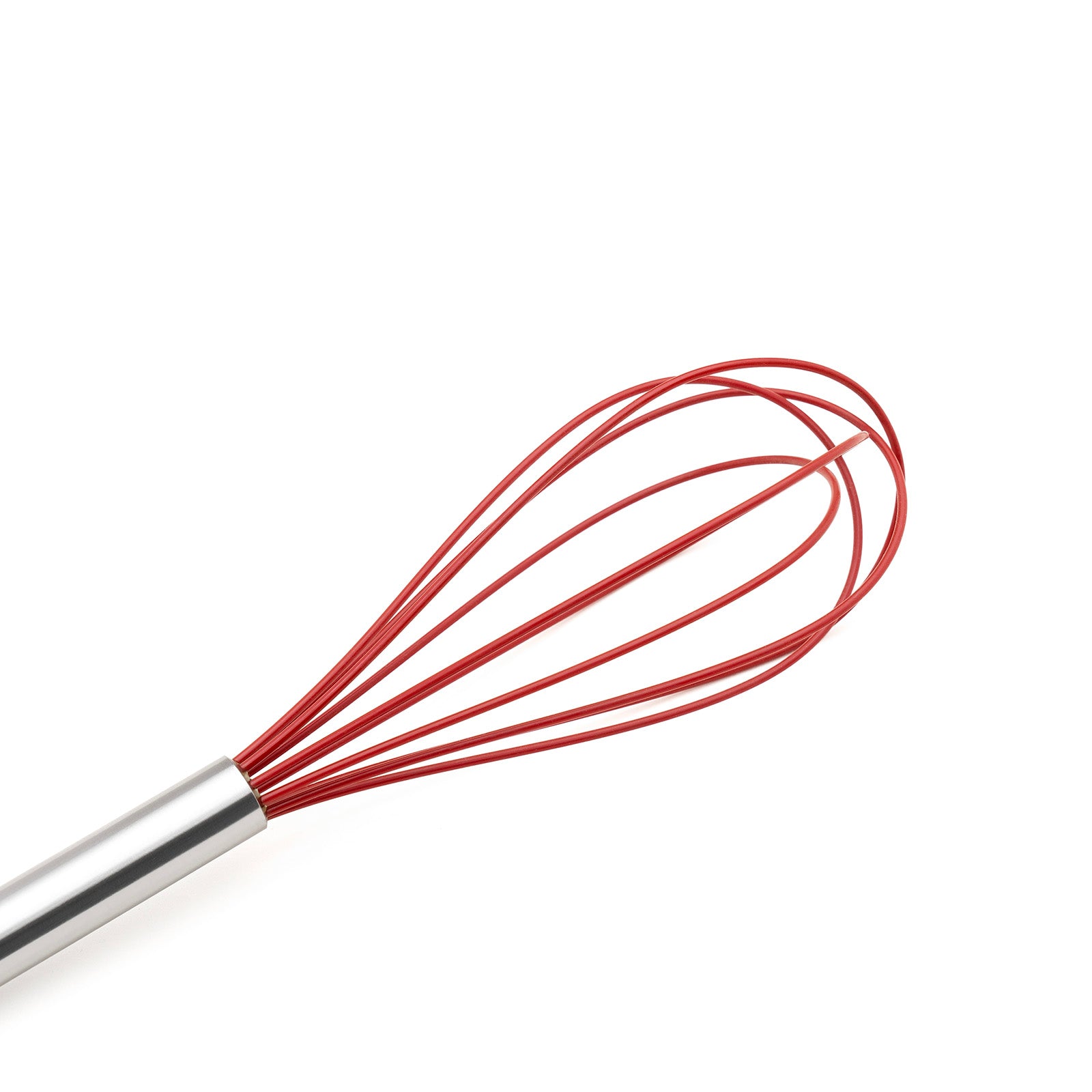 Cuisipro 10-Inch Silicone Egg Whisk, Red