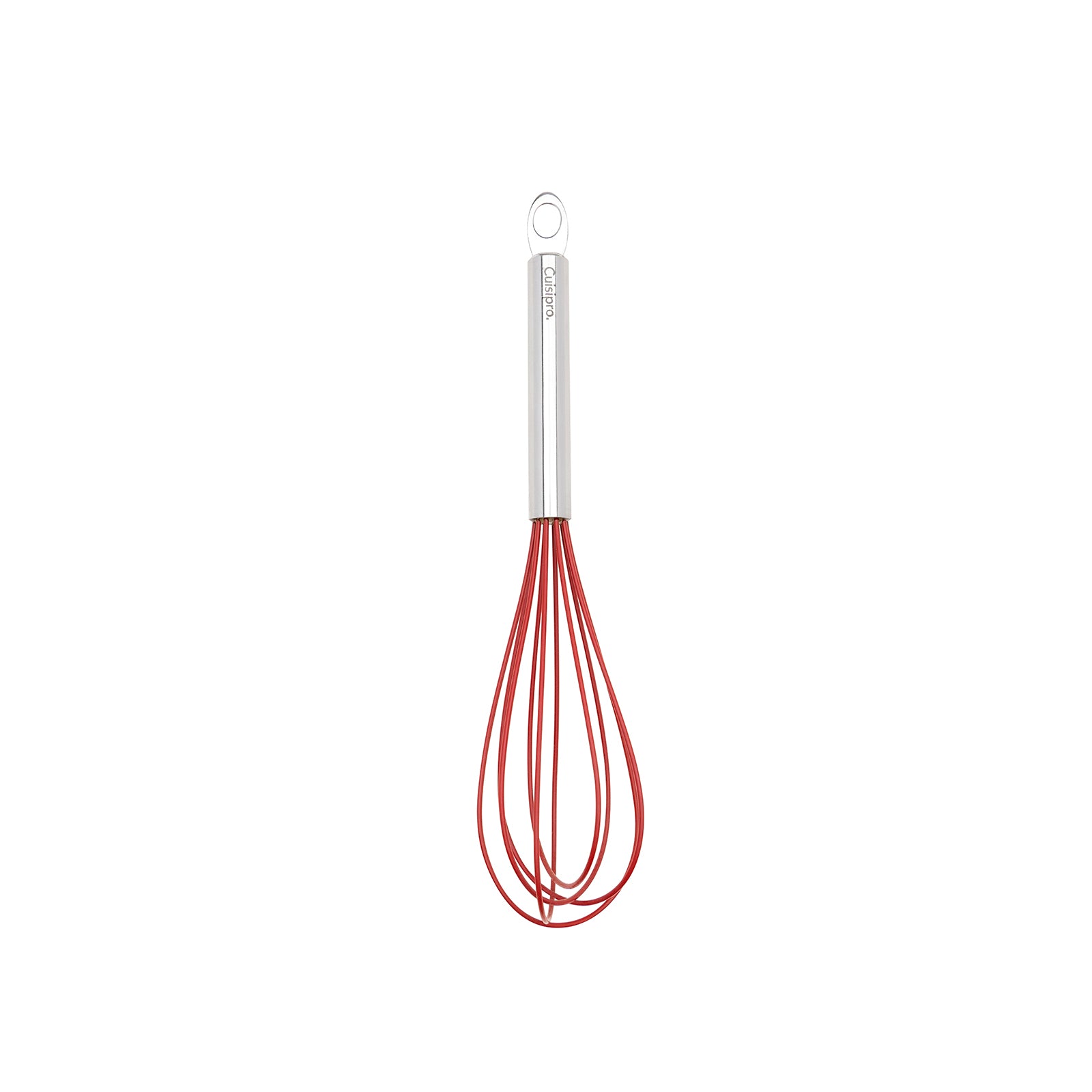 Cuisipro 10-Inch Silicone Egg Whisk, Red