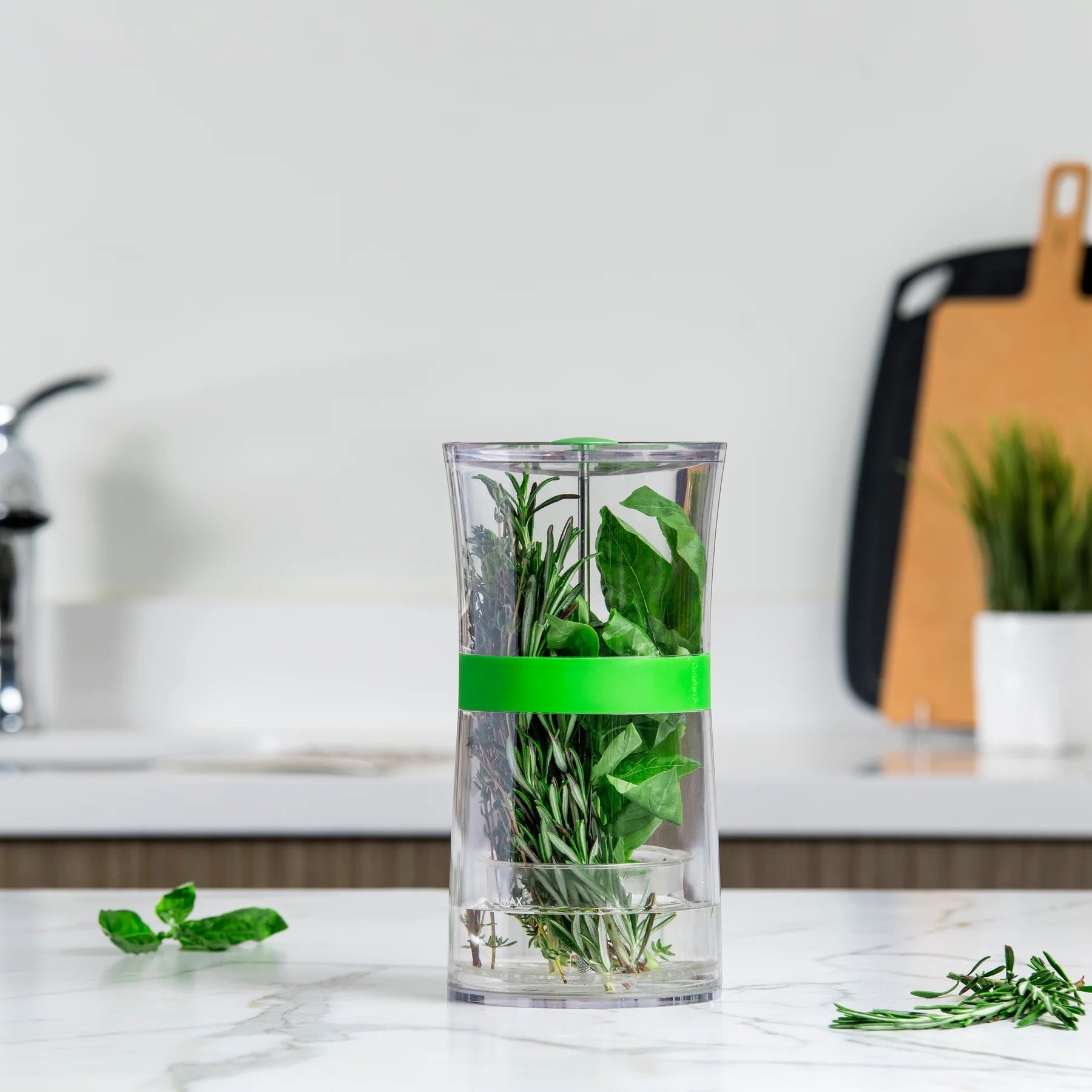 Cuisipro Original Herb Keeper Keeps Herbs Fresh Storage Container