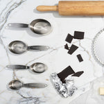 Cuisipro Stainless Steel Measuring Cup Set, 4 Piece