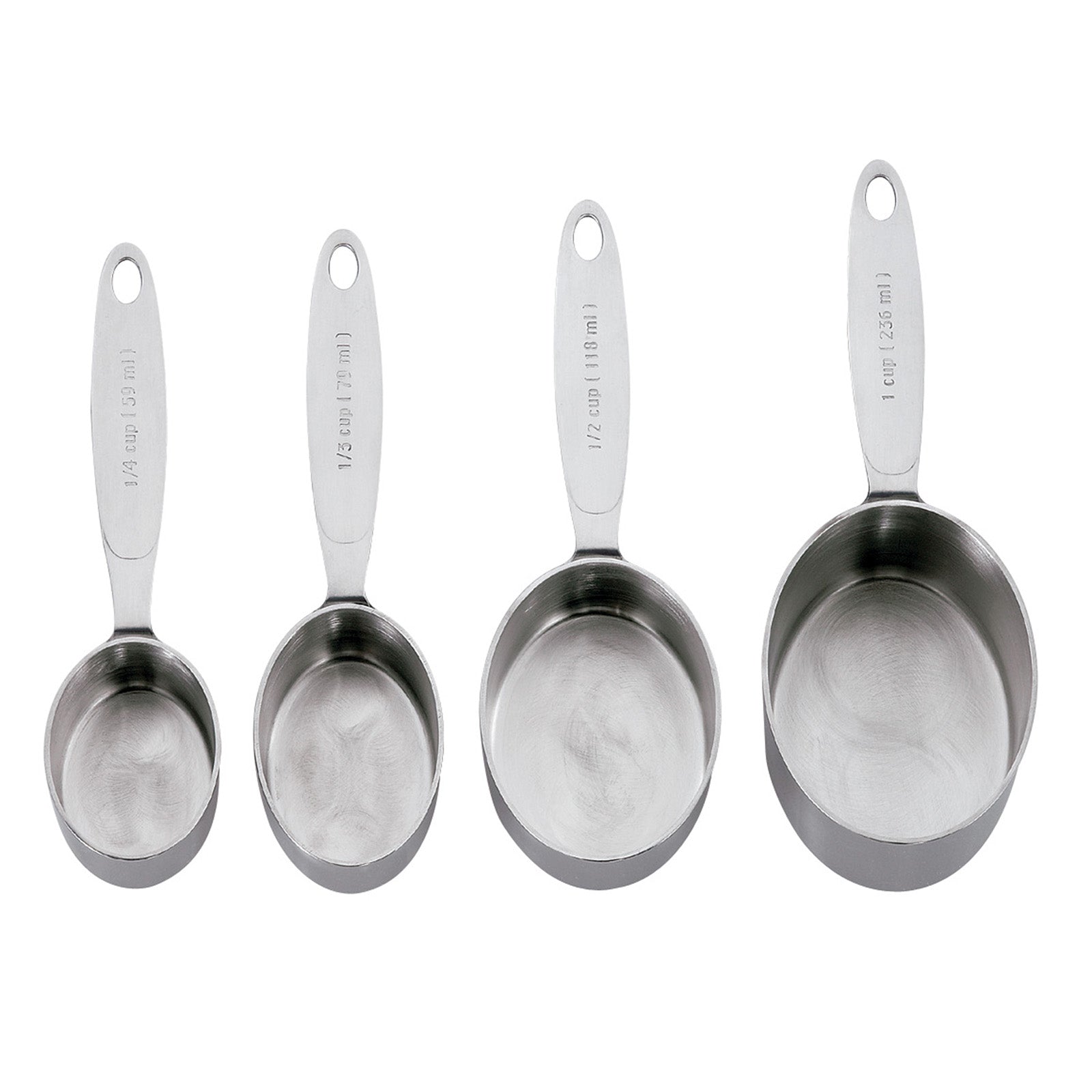 Cuisipro Stainless Steel Measuring Cup Set, 4 Piece