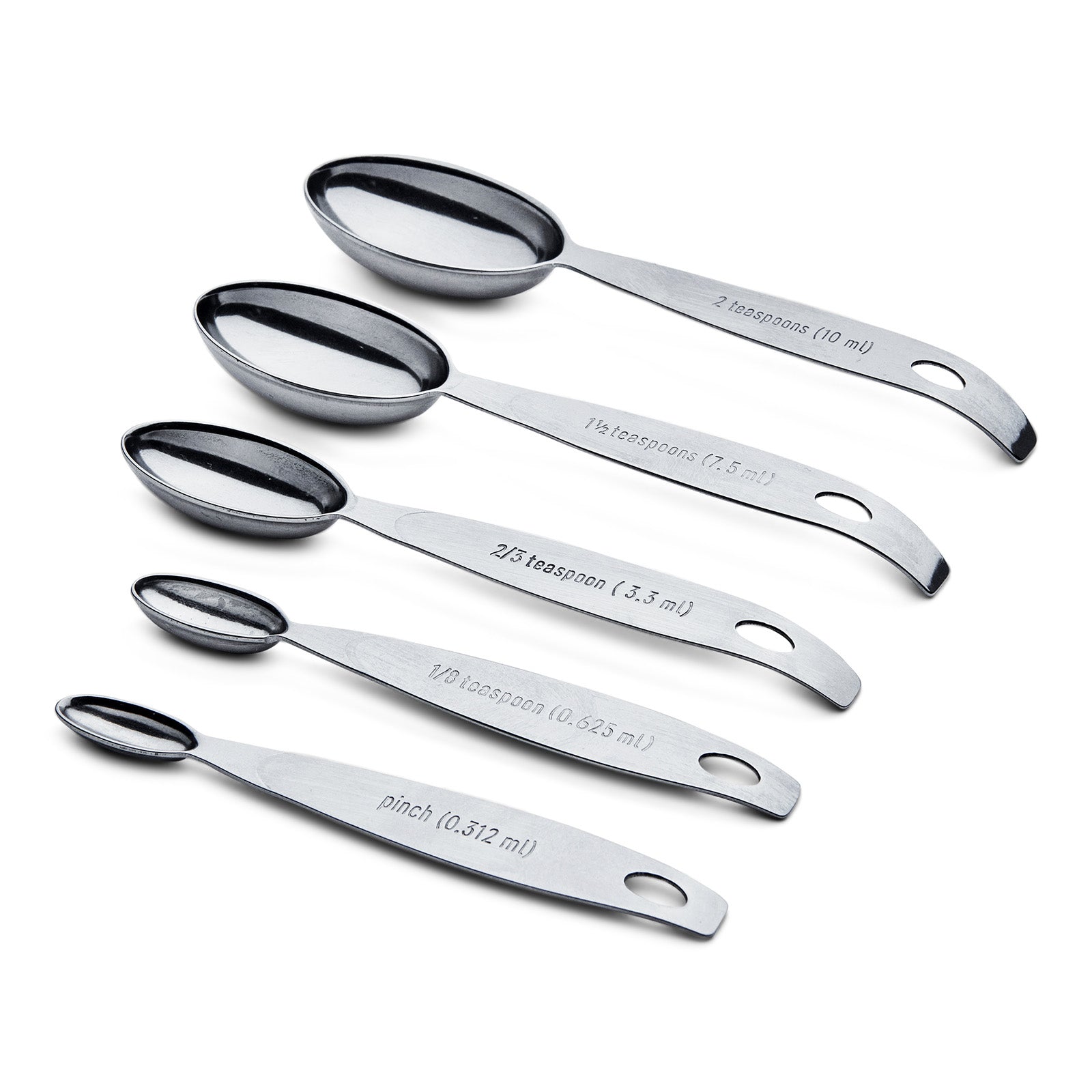 Cuisipro Stainless Steel Odd Size Measuring Spoons, 5 Piece Set