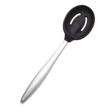 Cuisipro 8-Inch Silicone Piccolo Slotted Spoon, Black