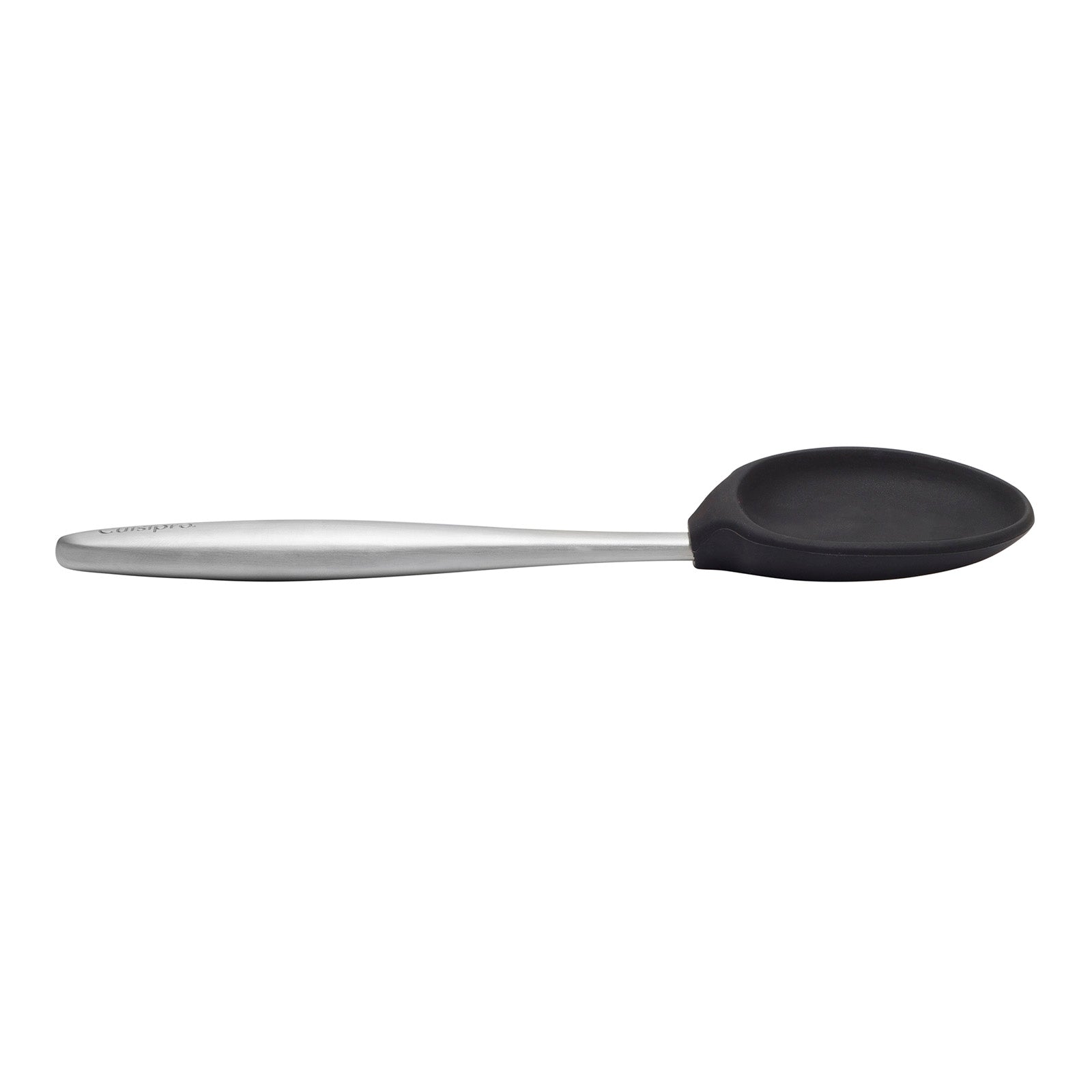 Cuisipro 8-Inch Silicone Piccolo Solid Spoon, Black