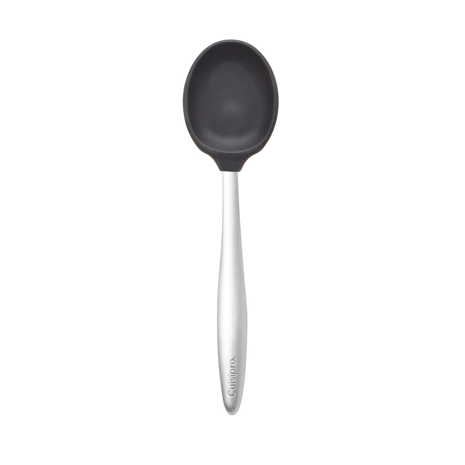 Cuisipro 8-Inch Silicone Piccolo Solid Spoon, Black