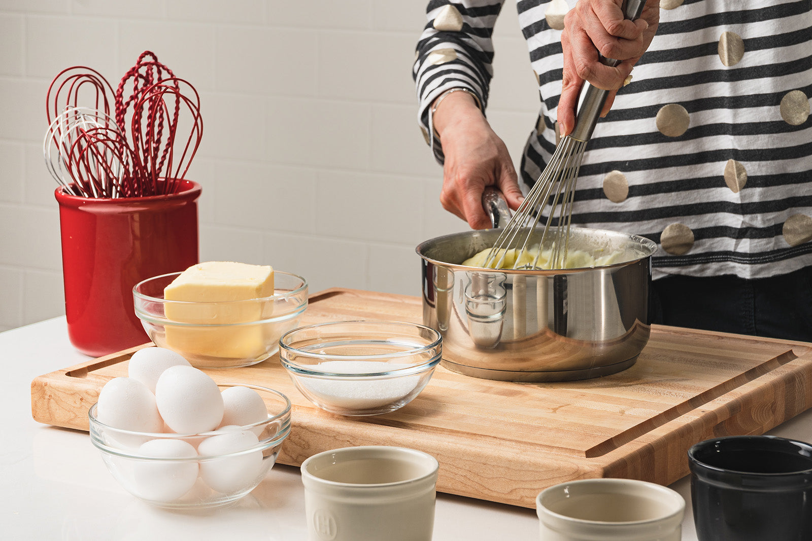 Cuisipro 12 Inch Stainless Steel Balloon Whisk Ball Solid Handle